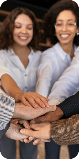 Evento corporativo com equipe